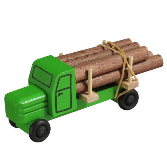 Miniatur LKW Holzspielzeug Rundholztransport