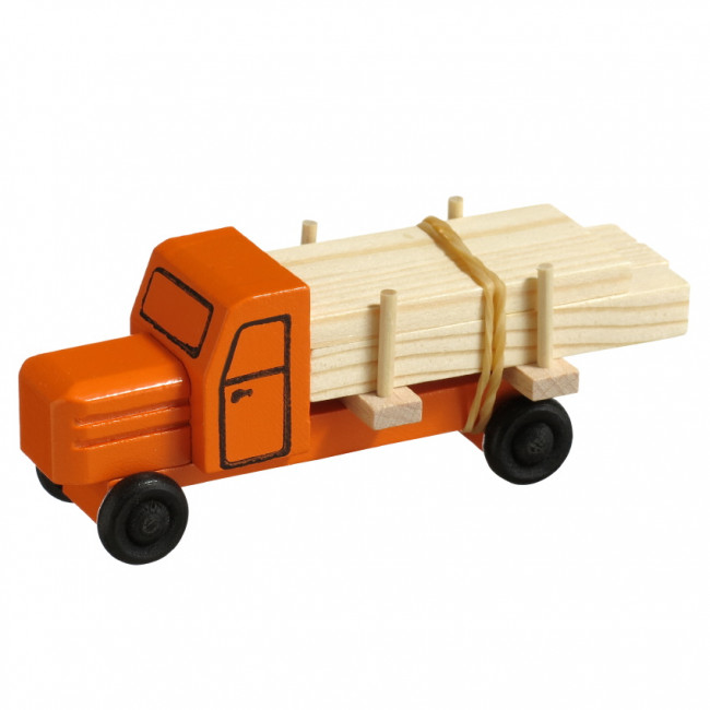 Miniatur LKW Holzspielzeug Schnittholz